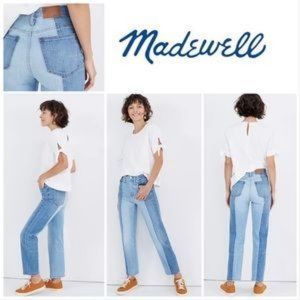 Madewell Classic Straight Jean Clairmont Pieced Edition
